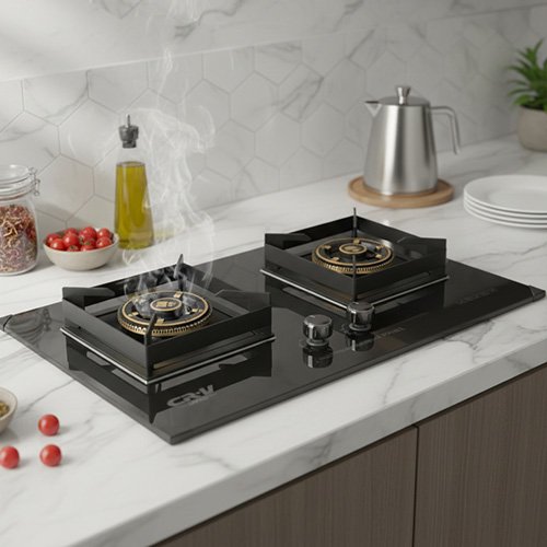 CRV-8002MGC 2 Burner Glass Gas Stove Price In Bangladesh 2026
